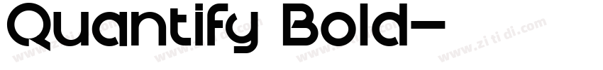 Quantify Bold字体转换